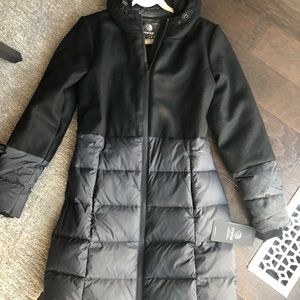 MPG Melton Wool Down Filled puffer jacket